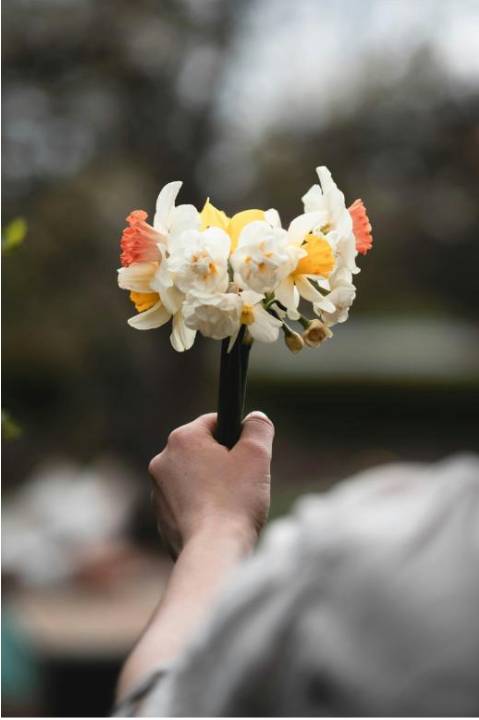 Voorbeeld bloemstyling workshop - compositie